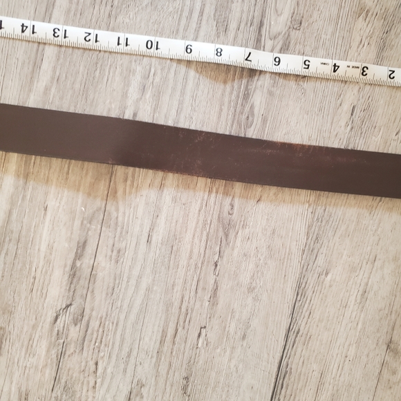 brown leather Carhartt belt pewter buckle size 3XL high quality adjustable - Picture 11 of 12